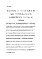 Experimental and numerical study of the impact of initial turbulence on the explosion behavior of methane-air mixtures
