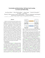 Vectorization and Rasterization: Self-Supervised Learning for Sketch and Handwriting