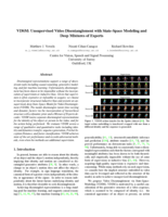 VDSM: Unsupervised Video Disentanglement with State-Space Modeling and Deep Mixtures of Experts