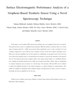 Surface Electromagnetic Performance Analysis of a Graphene-Based Terahertz Sensor Using a Novel Spectroscopy Technique