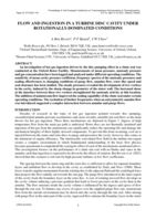 FLOW AND INGESTION IN A TURBINE DISC CAVITY UNDER ROTATIONALLY-DOMINATED CONDITIONS