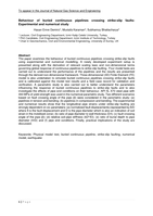Behaviour of buried continuous pipelines crossing strike-slip faults: Experimental and numerical study