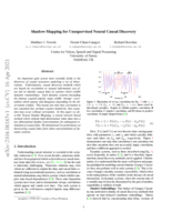 Shadow-Mapping for Unsupervised Neural Causal Discovery