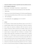 Numerical investigation on the ingress of particulate matter from ambient air into the inlet of a building air handling unit