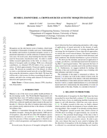 HumBug Zooniverse: a crowd-sourced acoustic mosquito dataset