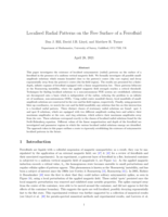 Localised Radial Patterns on the Free Surface of a Ferrofluid
