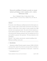 Mesoscale modelling of dynamic porosity in cement hydrate gel during a water sorption cycle: a lattice Boltzmann study