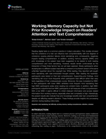 Working Memory Capacity but Not Prior Knowledge Impact on Readers' Attention and Text Comprehension