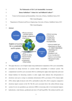 The Mathematics of life cycle sustainability assessment