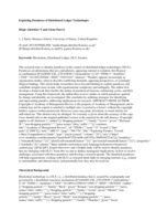 Exploring paradoxes of distributed ledger technologies