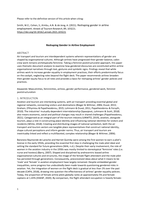 Reshaping gender in airline employment