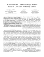 A Novel SCMA Codebook Design Method Based on Low Error Probability Criteria