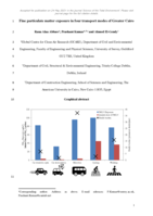 Fine particulate matter exposure in four transport modes of Greater Cairo
