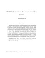 SVARs Identification through Bounds on the Forecast Error Variance