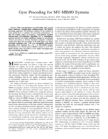Gyre Precoding for MU-MIMO Systems