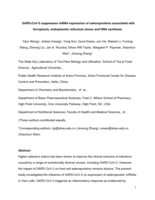 SARS-CoV-2 suppresses mRNA expression of selenoproteins associated with ferroptosis, endoplasmic reticulum stress and DNA synthesis