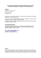 Preconception and Diabetes Information (PADI) App for Women with Pregestational Diabetes: a Feasibility and Acceptability Study
