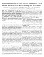 Limited-Fronthaul Cell-Free Massive MIMO with Local MMSE Receiver under Rician Fading and Phase Shifts