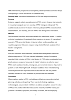 International perspectives on suboptimal patient-reported outcome trial design and reporting in cancer clinical trials: A qualitative study