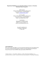 Dispositional Mindfulness as an Antecedent of Privacy Concerns: A Protection Motivation Theory Perspective