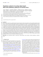 Population synthesis of accreting white dwarfs: rates and evolutionary pathways of H and He novae