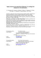 Highly selective and stable Ni/La-M (M=Sm, Pr, and Mg)-CeO2 catalysts for CO2 methanation