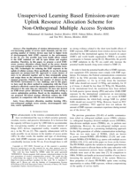 Unsupervised Learning Based Emission-aware Uplink Resource Allocation Scheme for Non-Orthogonal Multiple Access Systems