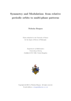 Symmetry and Modulation: from relative periodic orbits to multi-phase patterns