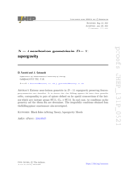 N=4 Near-Horizon Geometries in D=11 Supergravity