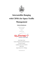 Intersatellite Ranging with CDMA for Space Traffic Management