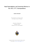 Hopf Superalgebras and Scattering Matrices in the AdS3/CFT2 Correspondence