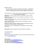 Association between vitamin D and glycaemic parameters in a multi-ethnic cohort of postmenopausal women with type 2 diabetes in Saudi Arabia