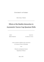 Effects of the Rashba Interaction in Asymmetric Narrow Gap Quantum Wells