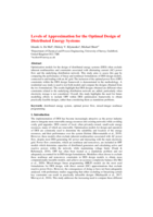 Levels of Approximation for the Optimal Design of Distributed Energy Systems