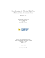 Deep Learning for Wireless Multi-User Multi-Antenna Communications