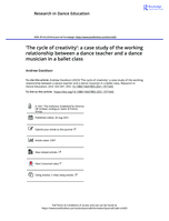 'The cycle of creativity': a case study of the working relationship between a dance teacher and a dance musician in a ballet class