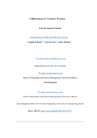 Collaborations in volunteer tourism