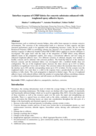 Interface response of CFRP fabrics for concrete substrates enhanced with toughened epoxy adhesive layers