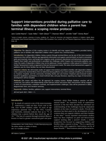 Support interventions provided during palliative care to families with dependent children when a parent has terminal illness: a scoping review protocol