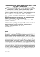 Correlative Imaging of Trace Elements and Intact Molecular Species in a Single Tissue Sample at the 50 Micron Scale