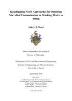 Investigating Novel Approaches for Detecting Microbial Contamination in Drinking Water in Africa