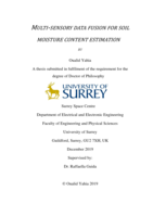 Multisensory data fusion for soil moisture content estimation