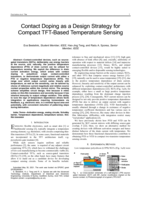 Contact Doping as a Design Strategy for Compact TFT-Based Temperature Sensing