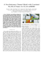 A Non-Stationary Channel Model with Correlated NLoS/LoS States for ELAA-mMIMO