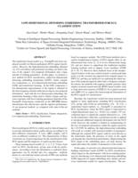 Low-Dimensional Denoising Embedding Transformer for ECG Classification