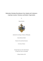 Delineating Technology Discontinuance from Adoption and Continuance: Exploring Consumers’ Resistance and Retailers’ Opportunities