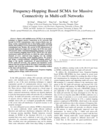 Frequency-Hopping Based SCMA for Massive Connectivity in Multi-cell Networks