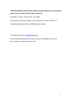 Predicting attitudes towards fusion energy in Europe: Results of a cross-national public survey in Austria, Finland, Spain and the UK