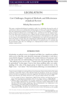 Cart challenges, empirical methods, and effectiveness of judicial review