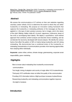 Trustworthy or misleading communication of voluntary carbon offsets in the aviation industry